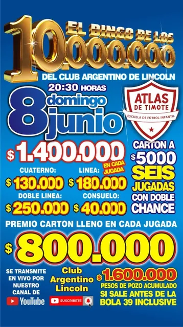 Bingo De Los 10 Millones