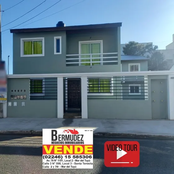 Venta Chalet De 4 Amb Al Frente En Calle 69 E/ 1 Y 2 En Pleno Centro Mar Del Tuyu. 