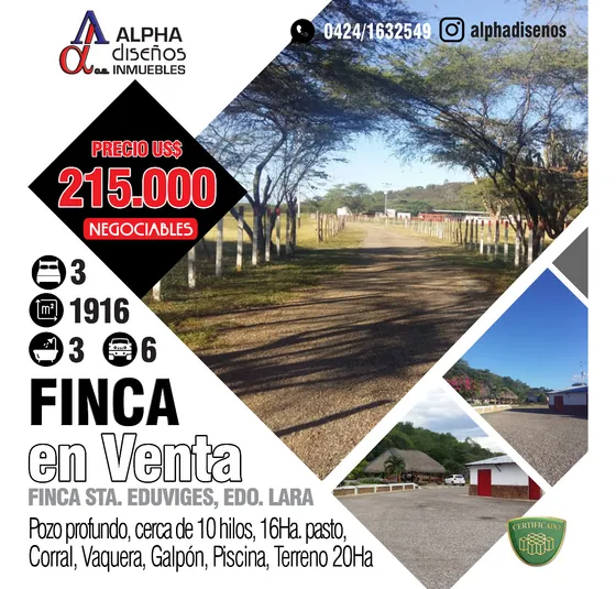 Finca En Via Ppal Lara Zulia
