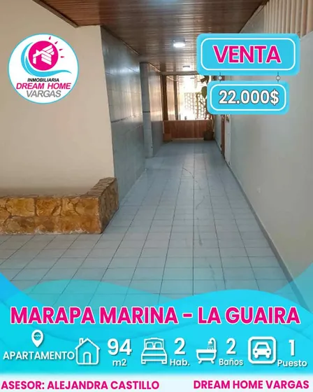 Apartamento En Venta  Marapa Marina  La Guaira 