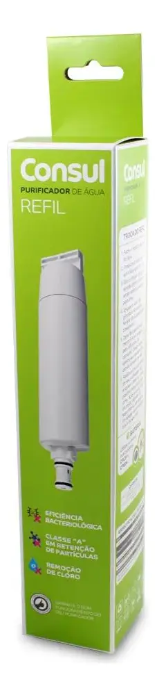 Refil Filtro Cix06ax Purificador De Água Consul Cpc30af, Cpc30ab, Cpb35ab, Cpb35af, Cpb36af, Cpb36ab, Cpb34ab, Cpb34af, Cpb34as, Cpc31ab, Cpc31af , Original