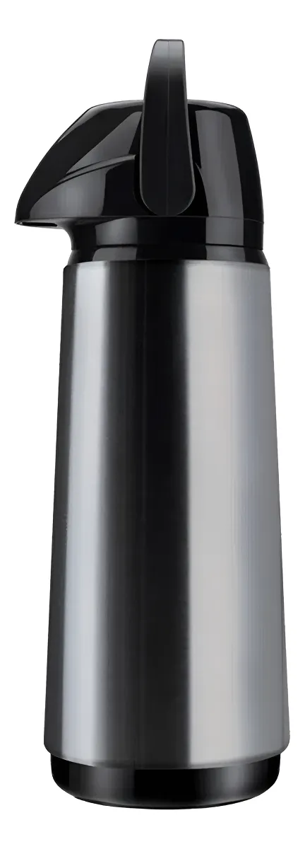 Garrafa térmica Air pot Inox Slim de vidro 1.8 Litros Cor Prateado Invicta