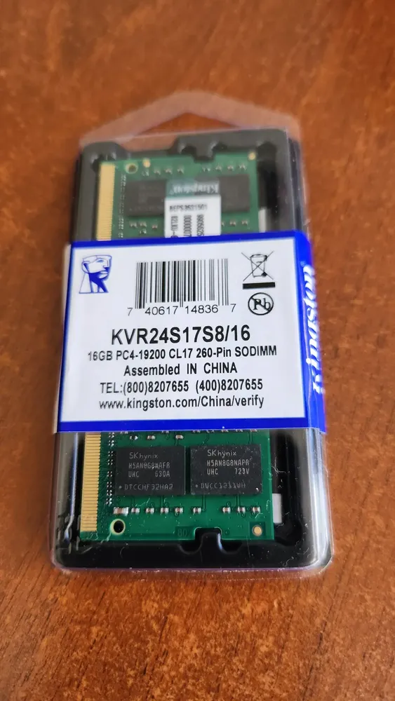 Ddr4 16gb 2400mhz Sodimm Kingston Kvr24s17s8/16 | Cuotas sin interés