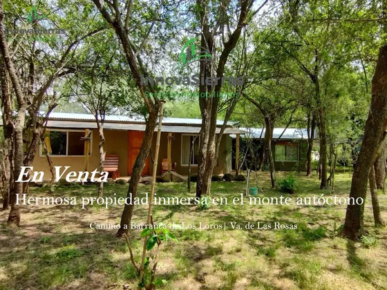 En Venta Hermosa Propiedad Sustentable Inmersa En Monte Autóctono | Va. De Las Rosas, Traslasierra