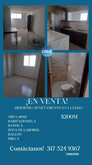 En Venta Apartamento En Barrio Lucero