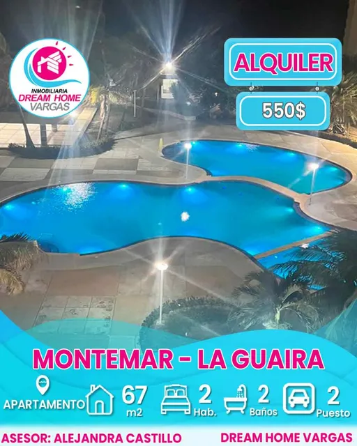 Apartamento En Alquiler Montemar  La Guaira 