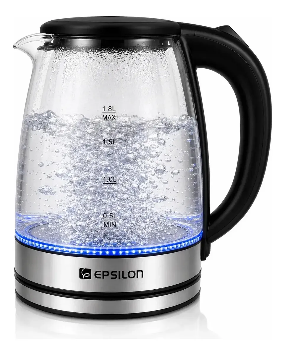 Chaleira Eletrica Vidro Epsilon Eps-2906 Esquentar Agua Leit