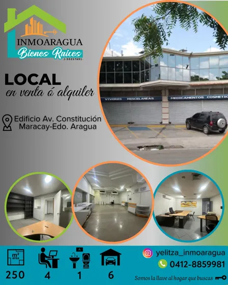 Local En Venta/ Av. Constitución, Maracay/ Yp1390