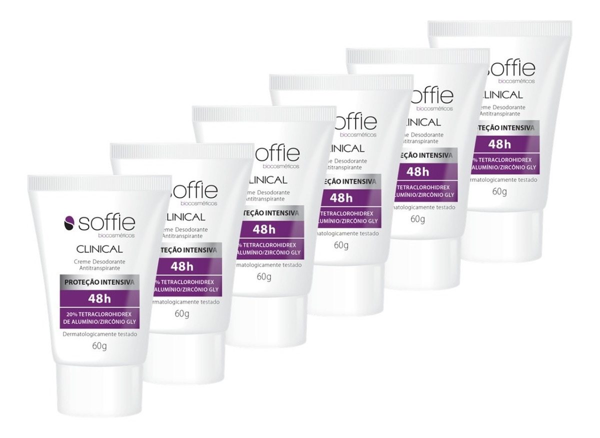 Kit Com 6 Unidades Soffie Clinical 48h Women Parcelamento Sem Juros