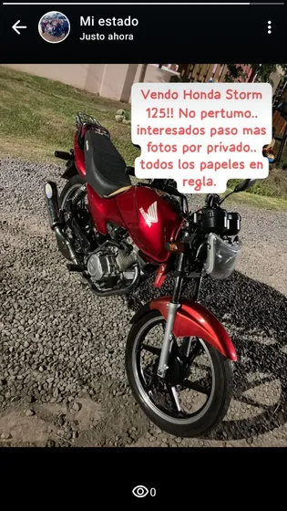 Honda Storm 125 2011.. Soy Titular