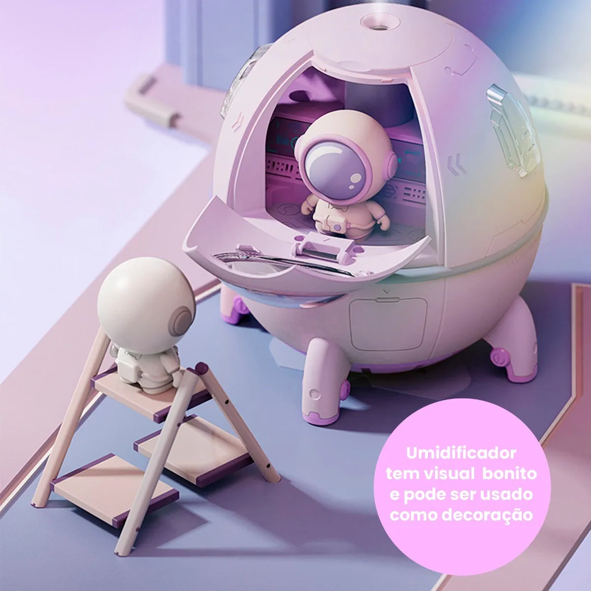Umidificador De Ar Aromatizador De Ambiente Cápsula Espacial