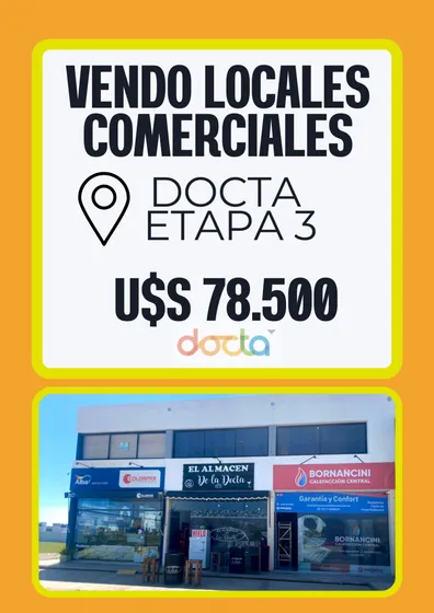Vendo Local Comercial En Docta - Cbh -