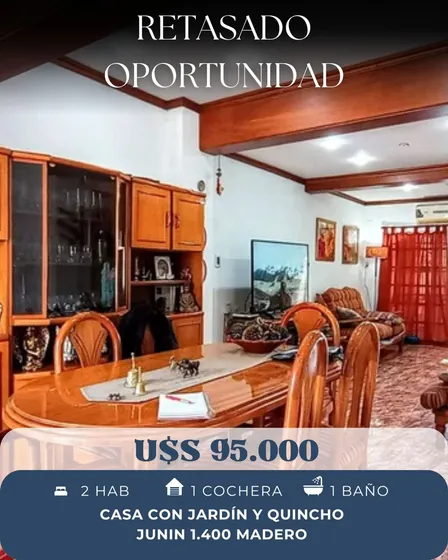 Casa 3 Ambientes Madero Venta 