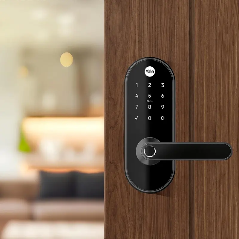 Fechadura Digital Yale Fechadura Eletrônica Yale YMC 420W Preto Fosco com Zigbee e Acesso por Smartphone - Avaliação e Oferta Oficial
