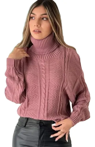 Sacos de lana cuello tortuga cheap