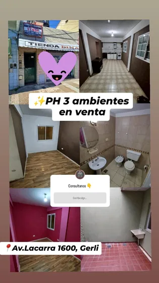 Venta Ph 3 Ambientes Interno Con Patio Apto Credito!!