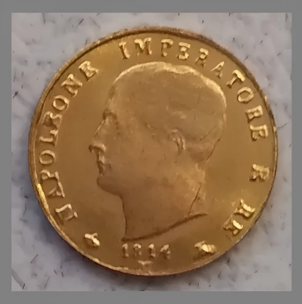 Medalla conmemorativa oro Italia