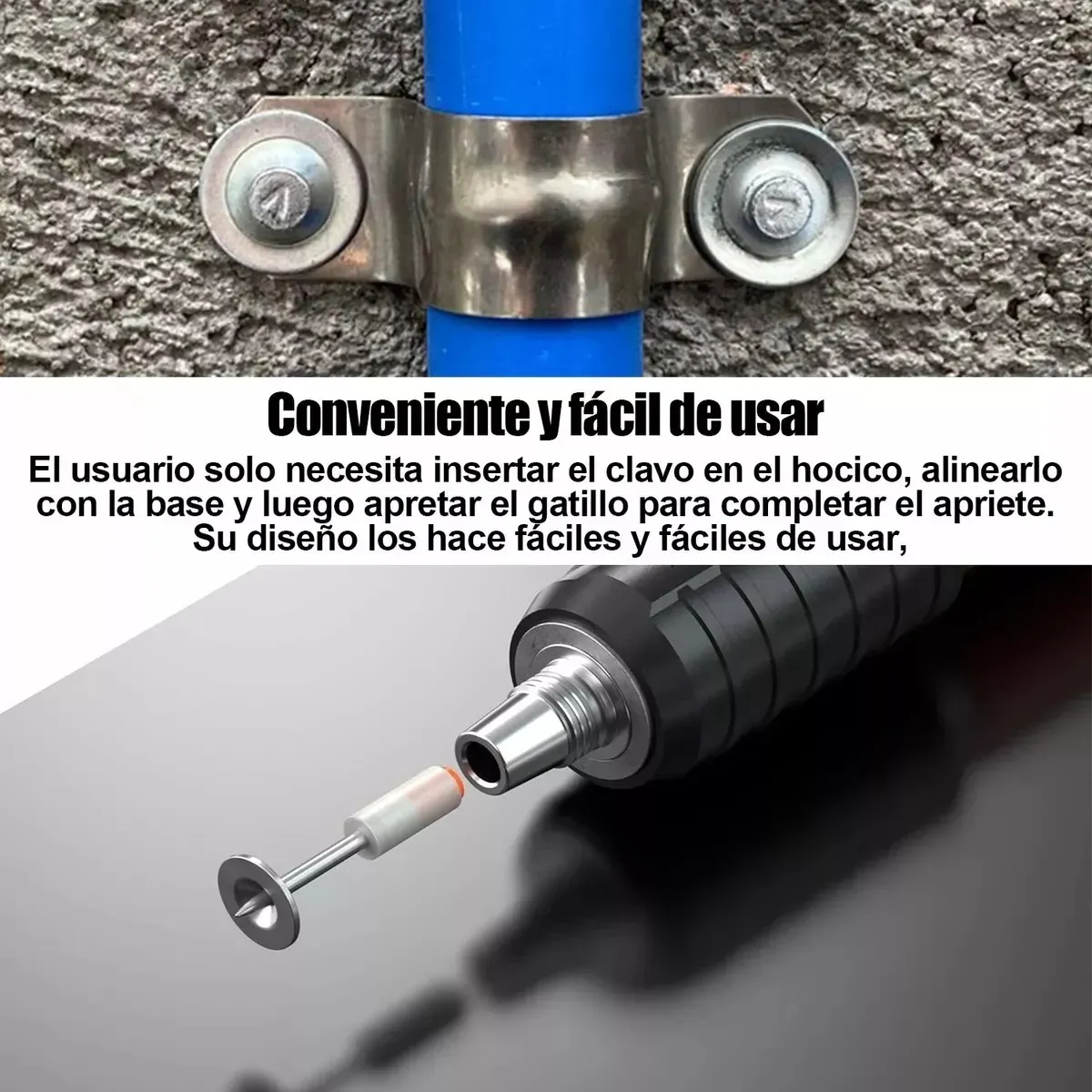200 Piezas Clavos Redondos Para Pistola De Clavos
