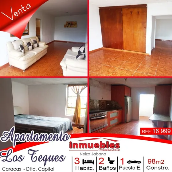 Vendo Apartamento En Los Teques, Ubicado En En La Urbanizacion El Encanto, A Dos Cuadras Del Terminal De Los Teques, 3h,2b,1pe