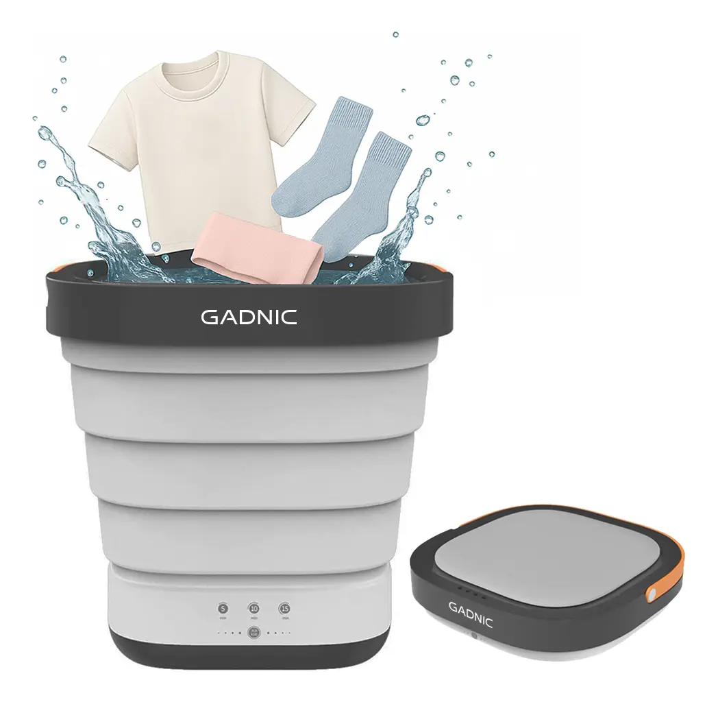 Mini Lavarropas Gadnic Plegable Portátil Lavado Eficiente 0,8 kg 40 W Temporizador