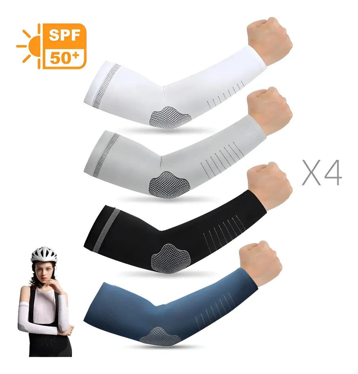 Manguito Esportivo Proteção Solar 4 Peças 4pcs — foto 1