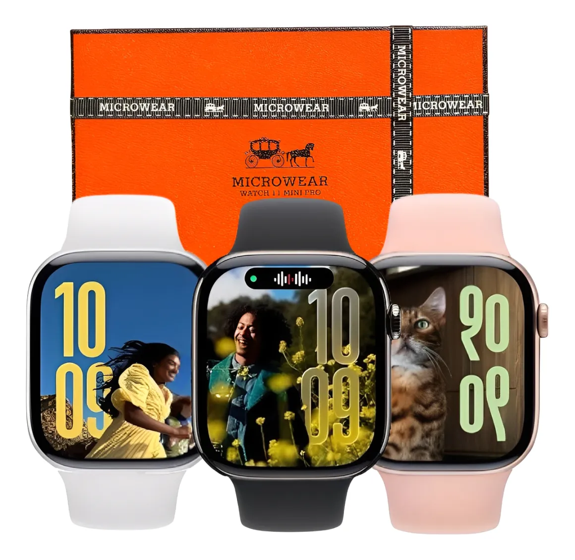 Relógio Smartwatch W11 Mini Pro Série 11 Amoled Lançamento