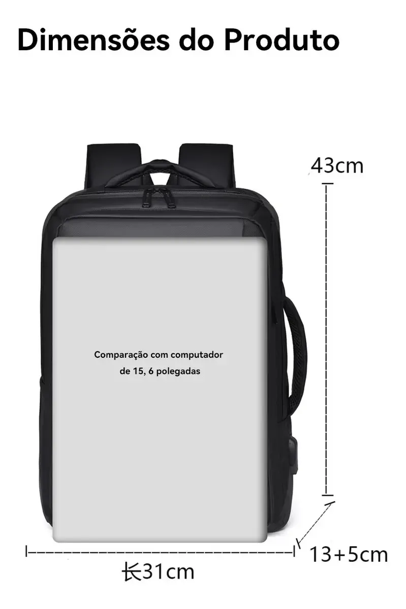 Mochila jiesipote à prova d'água - vista 6