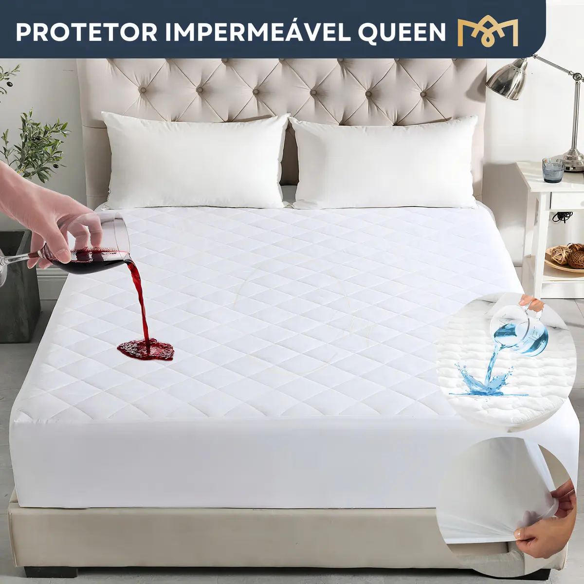 Protetor de colchão impermeável