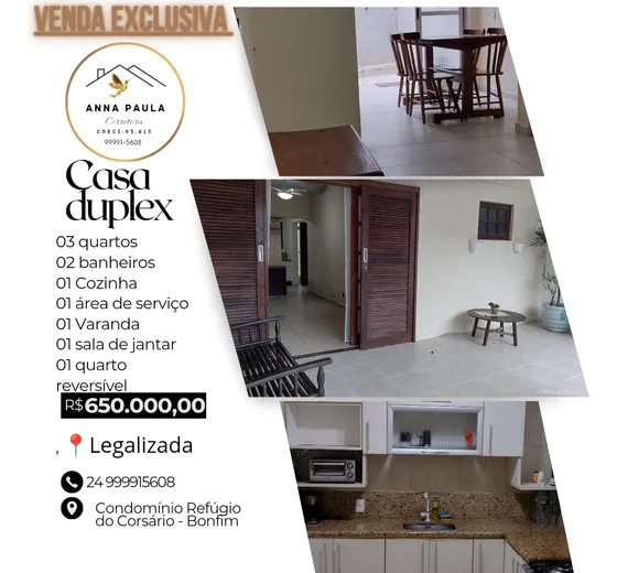 Vendo Casa Duplex Bonfim - Angra Dos Reis 