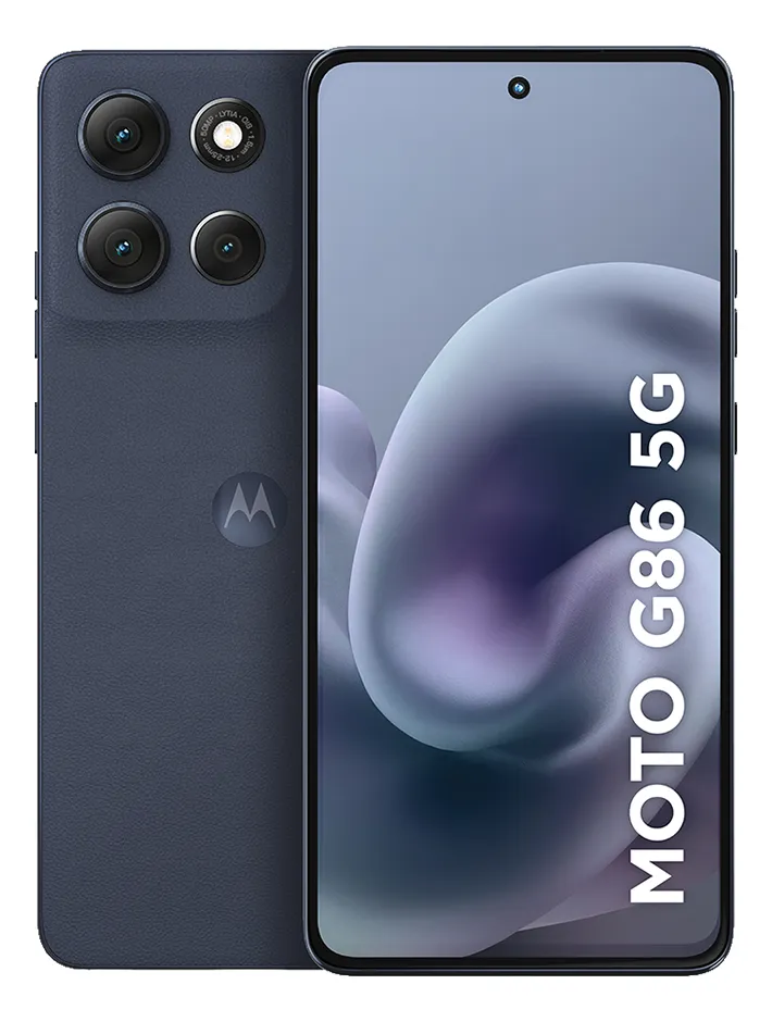 Smartphone Motorola Moto G86 5g - 256gb 24gb (8gb Ram+16gb Ram Boost) Tela 1.5k Poled, 50mp Sony Camera Ois Moto Ai, Videos Em 4k, Ip68 + Ip69 - Grafite