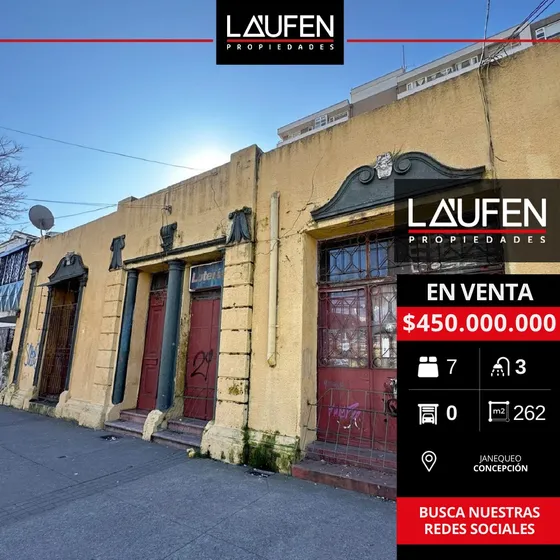 Se Vende Casa Con Amplio Terreno En Concepcion