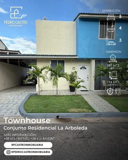 Venta Tonw House Urbanizacion La Arboleda, Circuito Cerrado. Los Olivos, Puerto Ordaz, Venezuela, Guayana