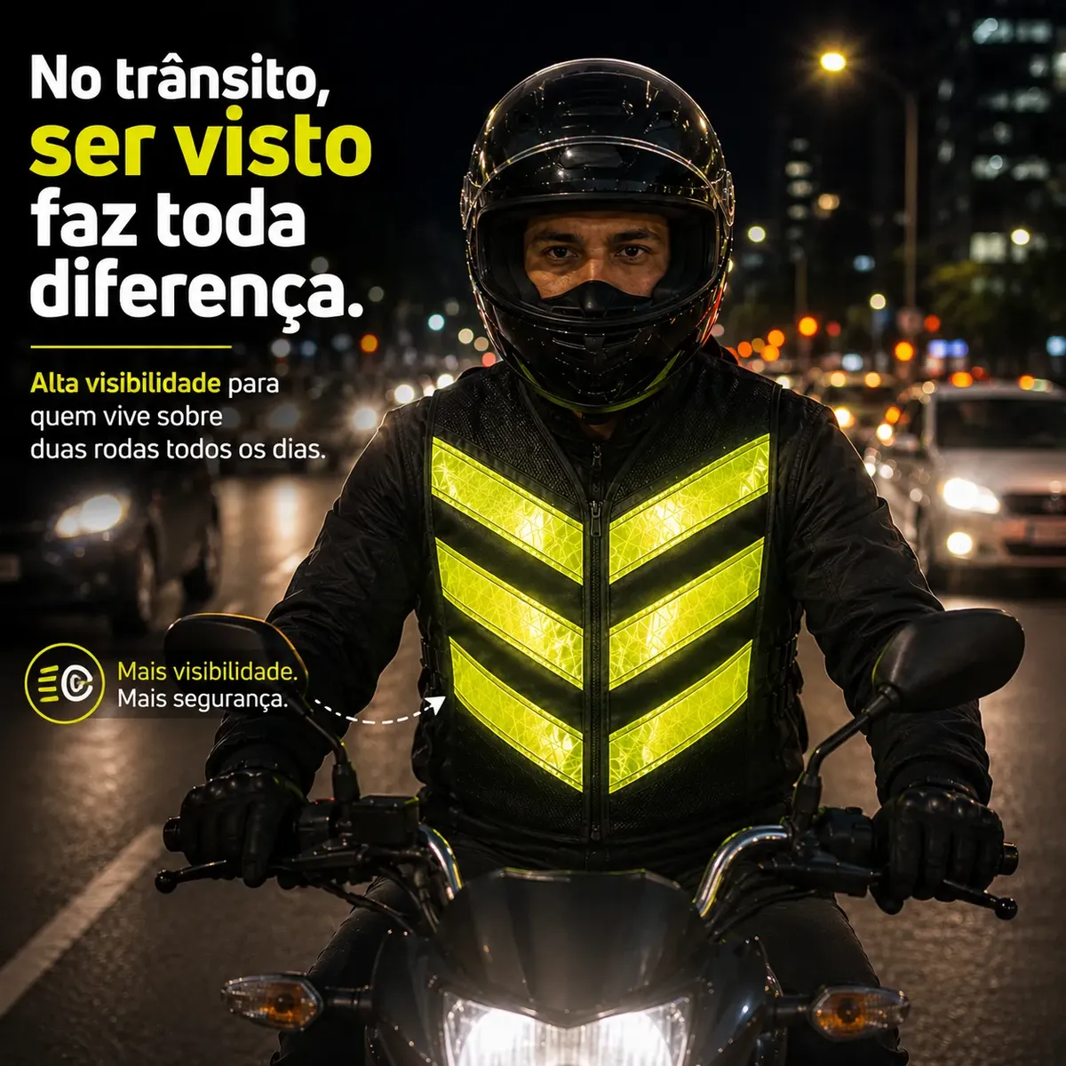 Colete Motoboy Moto Frete Mototáxi Refletivo Com Bolso