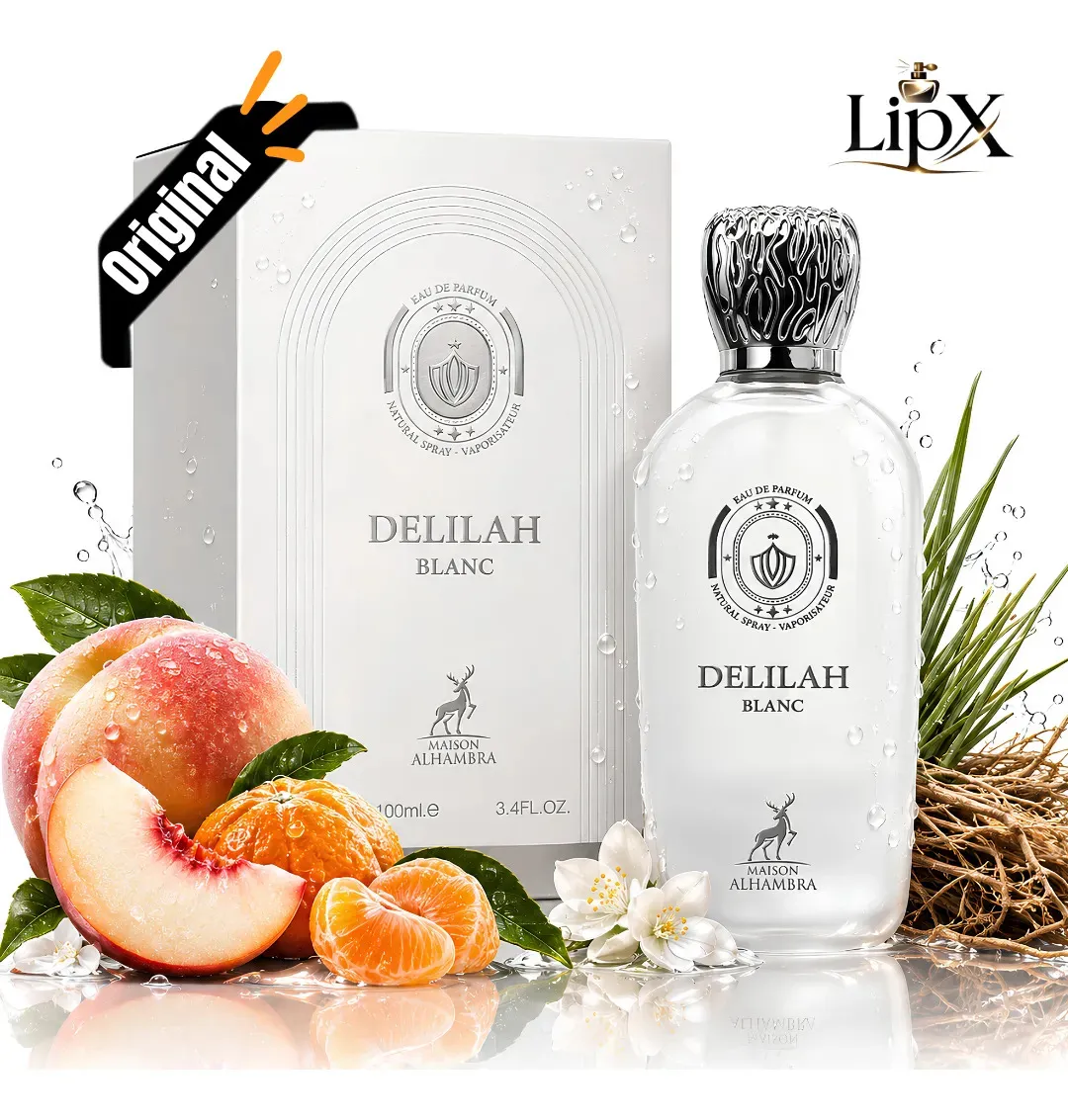Perfume Arabe Delilah Blanc Edp 100ML Feminino Original Com NF