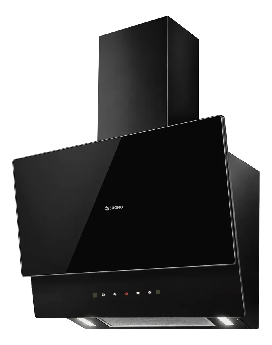 Campana Extractora Suono con Sensor y Filtro de Carbón de 60 cm Negra