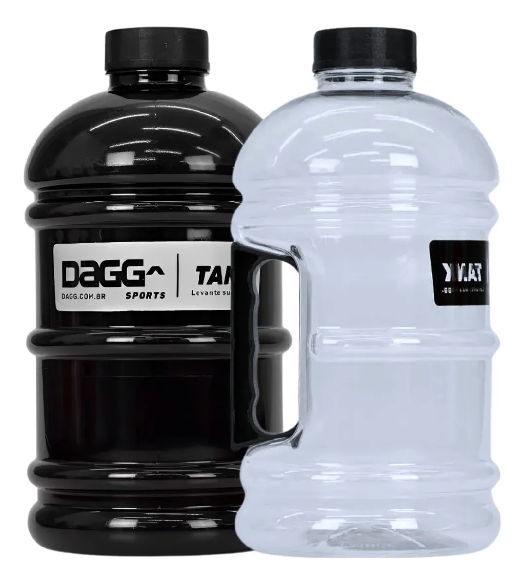 Garrafas de água Dagg Tank 2L em vista frontal