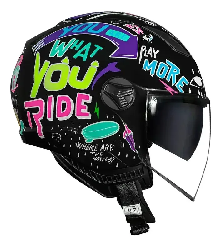 Capacete Norisk Orion Sv Free Preto E Roxo — foto 8
