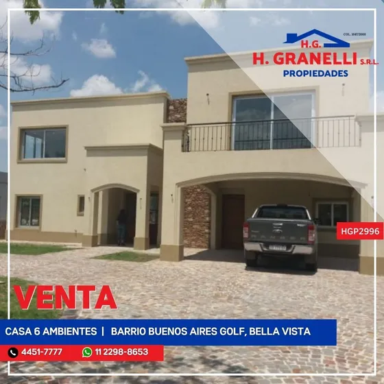 Casa En Venta En Buenos Aires Golf