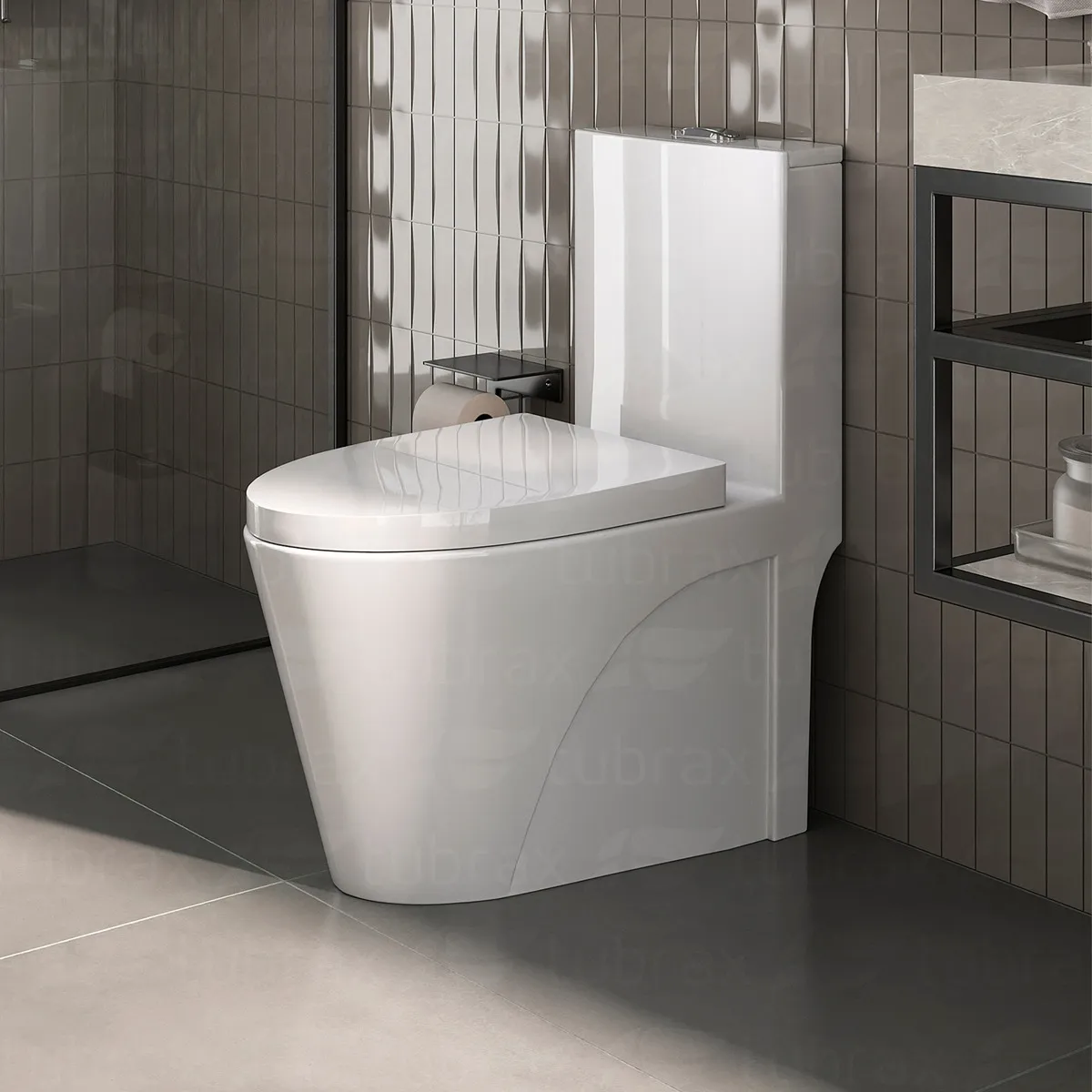 Vaso Sanitário Monobloco Caixa Acoplada Completo - Privada Cor Branco - VAB0002