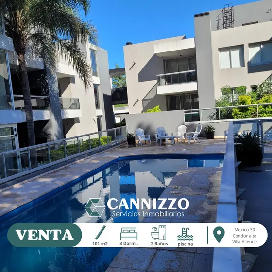 Departamento En Venta 3 Dorm. Villa Allende Excelente Entorno Natural