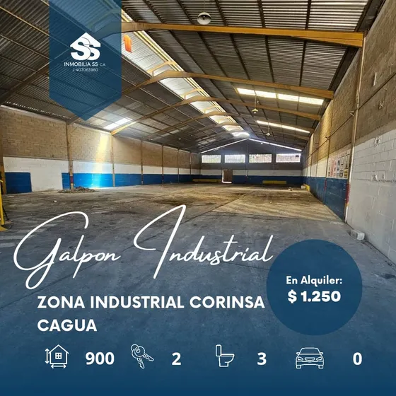 Galpón En Alquiler - Zona Industrial De Cagua, Corinsa 