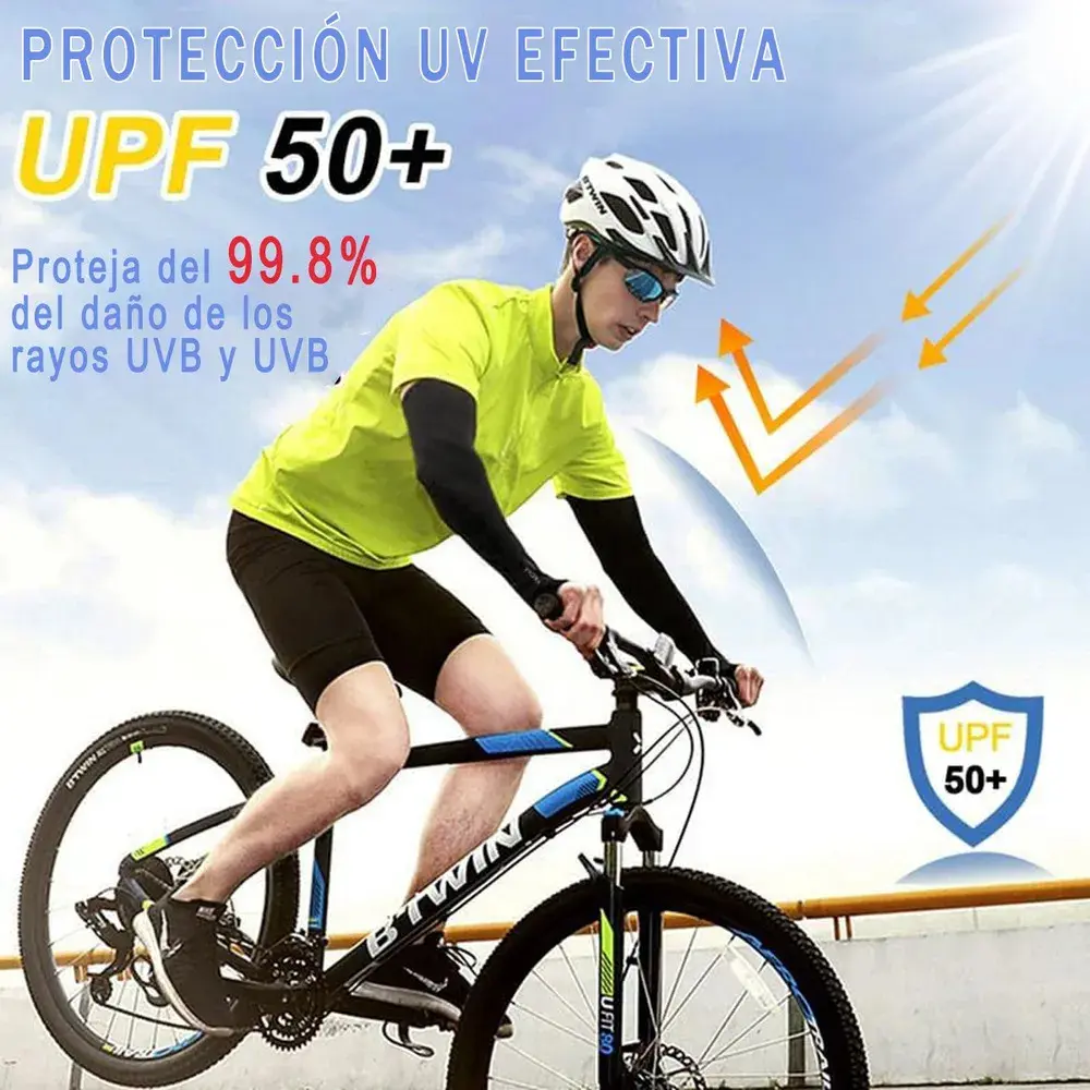 Mangas De Proteção Solar Uv Para Condução, 10 Pares — foto 2