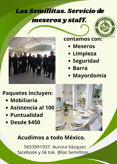 Meseros Para Eventos. 