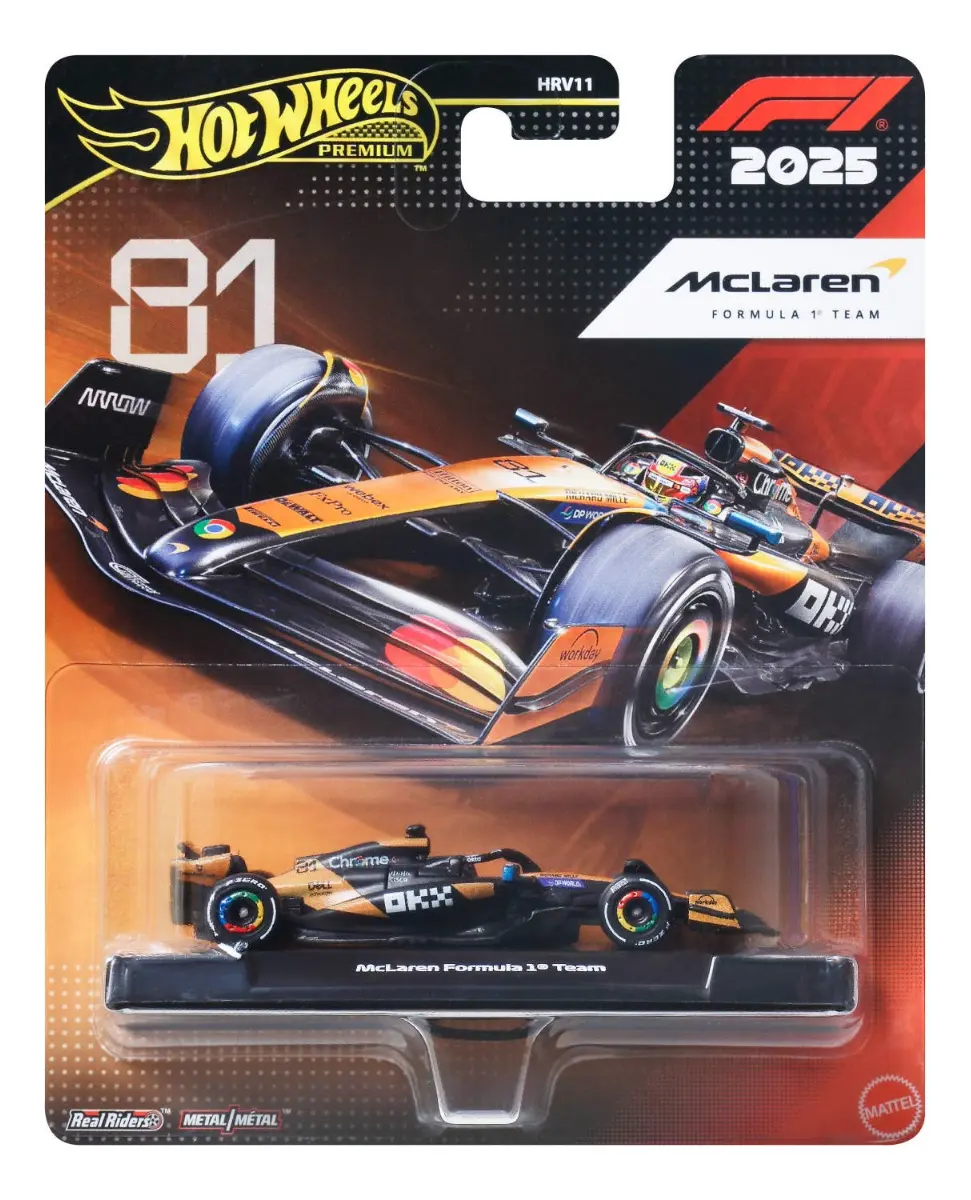 Hot Wheels Collector 2025 1:64 HW F1 McLaren Formula 1 Oscar Piastri #81