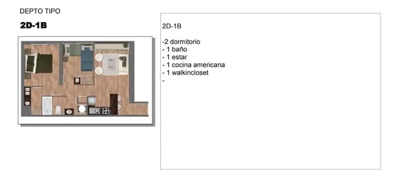 Departamento En Venta De 2 Dorm 1 Baño. En Estación Central