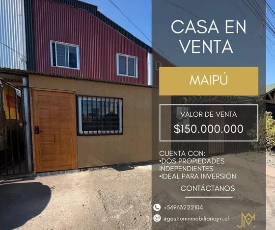 Venta Casa 7hab 3ba Maipú