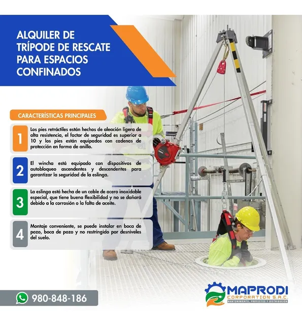 Tripode Para Espacios Confinados Alquiler. 