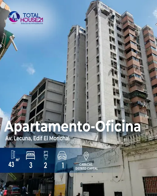 Apartamento-oficina En Venta Av. Lecuna, Edif El Morichal,caracas, Distrito Capital