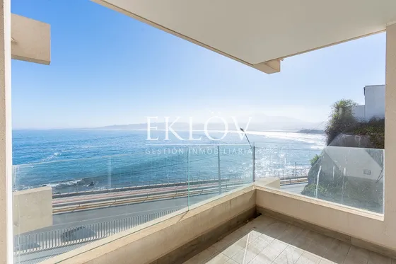 Depto 1d Primera Línea En Concón Con Vista Al Mar Total