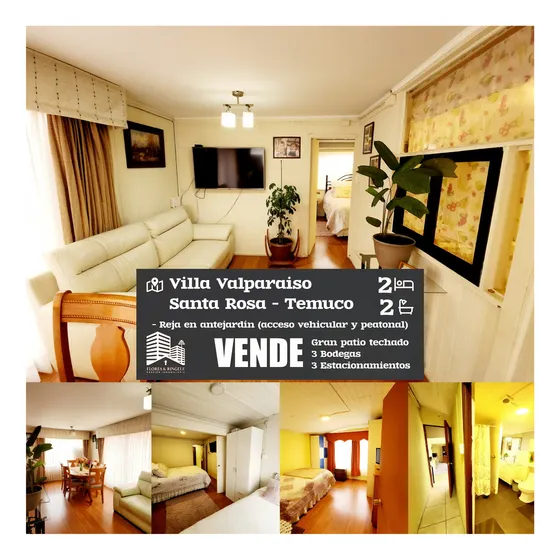Casa En Venta En Villa Valparaíso Temuco